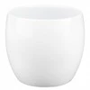 Polnix Dekoratyvinis gėlių vazonas Piano D15cm H12cm keraminis/baltas