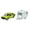 POLONEZ 1500 MR'78 + KEMPINGO PRIEKABA 1:34 ATIDARYMO DURYS WELLY RETRO