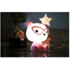 Polux Led naktinė lempa BEAR GLASSES Rožinė 2.5W