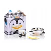 Pop Penguin porcelianinių indų rinkinys vaikiška vakarienės rinkinio dėžutė
