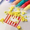 Popcorn Pens 3D žymekliai auginimo žymekliai PUFF efektas 6 vnt