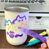 Popcorn Pens 3D žymekliai auginimo žymekliai PUFF efektas 6 vnt