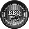 Popierinės lėkštės BBQ Party Paw 18cm/8vnt.