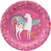Popierinės lėkštės Fairy Unicorn Paw 23cm/8vnt.