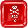 PartyDeco Popierinės lėkštutės "Pirates party" 6vnt 20 cm
