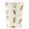 Popierinės stiklinės PartyDeco 260ml/Ø7.44cm/6vnt. Lovely Swan