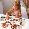 Popieriniai Kalėdų pakabukai su lipdukais, 8 vnt. rinkinys. Artmaker