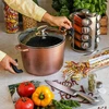 POT Induction HIGH su dangčiu Konighoffer Pollo Rose Gold 10L 28cm