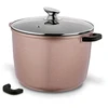POT Induction HIGH su dangčiu Konighoffer Pollo Rose Gold 10L 28cm