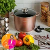 POT Induction HIGH su dangčiu Konighoffer Pollo Rose Gold 10L 28cm