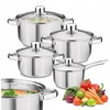 POTS indukcinio plieno rinkinys su dangteliu Tadar Bahama II 8 vnt 2020-12-14 16