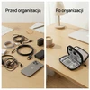 „Powerbank“ įkroviklių laikiklis, kelioninis kabelių, diskų dėklas, dvisluoksnis