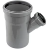 PP HT vidaus kanalizacijos trišakis PIPELIFE, DN110 x 50 x 45°, pilkos sp.