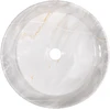 Praustuvas INVENA MAGIC, Ø36 cm, apvalus su grioveliais, pilko marmuro sp.