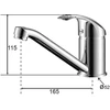 Praustuvo maišytuvas AQUALINE CLEAN K30-004 VOL