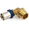 Presuojama alkūnė GENERAL FITTINGS, DN18 x 1/2, išorinis sr.