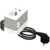 Prie stalo tvirtinamas ilgintuvas su USB Schneider USB A/C baltas