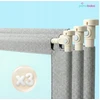 PRIMABOBO apsauginis bėgelis lovai CLASSIC 200x180cm 3 vnt Sulankstomas PILKA