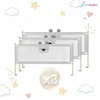 PRIMABOBO lovos apsauginis turėklas BEAR 200x160cm 3 vnt Sulankstomas PILKA