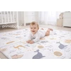 PRIMABOBO Porolono kilimėlis vaikams 120x180 Dvipusis sulankstomas + krepšys BEIGE