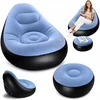Pripučiama paplūdimio sofa, pripučiama kėdė su atrama kojoms, pripučiamas šezlongas