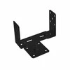 Pritaikomas stulpelių pagrindas Grundline 60-200x136x4mm juodas