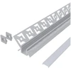 Avide įleidžiamas aliuminio profilis vidiniam kampui 46.8x24mm su matiniu dangteliu, 1m