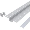 Avide įleidžiamas aliuminio U profilis 61x14mm su matiniu dangteliu, 1m