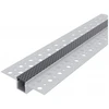 Avide įleidžiamas aliuminio profilis vidiniam kampui 46.8x24mm su juodu dangteliu, 1m