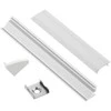 Aliuminio profilis LED juostai EUROLIGHT, kampinis, baltos spalvos, 2m kompl