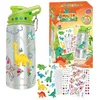 Pronice Creative Set Bottle Vandens butelis, skirtas dekoruoti dinozaurų lipdukus