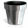 Prosperplast Dekoratyvinis gėlių vazonas Chrome Cube D14cm/H12.4cm sidabro sp./plastikinis