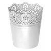 Prosperplast Dekoratyvinis gėlių vazonas Lace D13.5cm/H15.5cm baltas/plastikinis