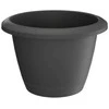 Prosperplast Dekoratyvinis gėlių vazonas Respana Basic D39cm H27.3cm plastikinis/t.pilkas