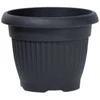 Prosperplast Dekoratyvinis gėlių vazonas Terra D35cm/H27.5cm antracito sp.