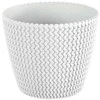Prosperplast Dekoratyvinis gėlių vazonas Splofy D18.7cm H15.8cm plastikinis/baltas