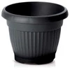 Prosperplast Dekoratyvinis gėlių vazonas Terra D20cm/H15.5cm antracito sp.