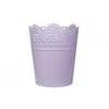 Prosperplast Dekoratyvinis gėlių vazonas Lace D18cm H21cm plastikinis/violetinis