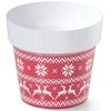 Prosperplast Dekoratyvinis gėlių vazonas IML D12cm H11cm plast./kalėd.motyvai