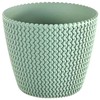 Prosperplast Dekoratyvinis gėlių vazonas Splofy D13cm H10.8cm plastik./švies.žal.