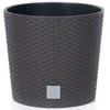 Prosperplast Dekoratyvinis gėlių vazonas Rato Round Ø25cm H22.4cm plastikinis/t.rudas