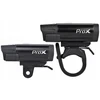PROX HYDRA VEGA dviračio šviesų komplektas, 400 lm, CREE LED, USB įkrovimas, IPX4 atsparumas vandeniui