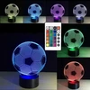 Przydasiepl LED 3D FUTBOLO LEMPAS, DEKORATYVINĖ VAIKŲ STALO, USB + NUOTOLINIO PULTAS