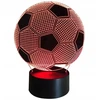 Przydasiepl LED 3D FUTBOLO LEMPAS, DEKORATYVINĖ VAIKŲ STALO, USB + NUOTOLINIO PULTAS