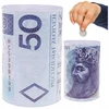 Przydasiepl SKARBONKA PUSZKA METALOWA PIENIĄDZE BANKNOT