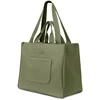 Puccini medžiaginė "shopper" rankinė su kišenėmis, žalia Td250-5