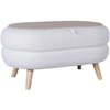 Home4you Pufas HANA Balta 87x48,5x46cm