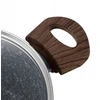 Puodas Florina Granite 20 cm 2,5L aliuminio danga granitowa su dangteliu