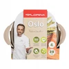 Puodas Florina Oslo 28 cm 4L mažo aliuminio kremo dujų indukcija