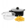 Puodas FRIES FRIES su emaliniu koštuku kepti su dangteliu, 3,2 l